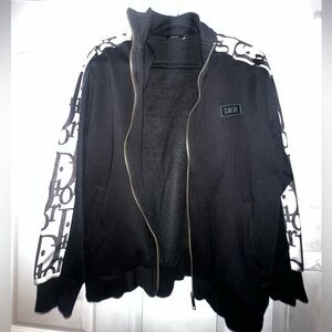 Large Dior winter designer jacket / velvet embroidery